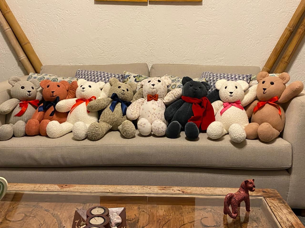 Oso de peluche artesanal